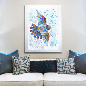 Falcon Watercolor painting