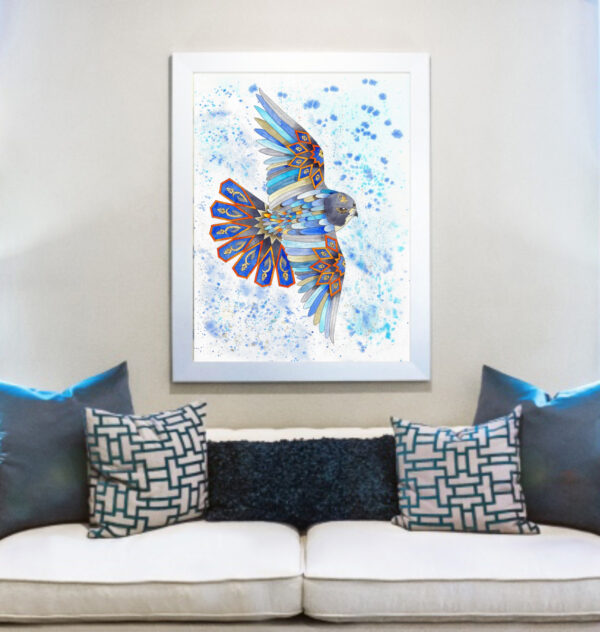 Falcon Watercolor painting