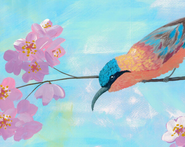 Spring Birds Art Print on Canvas - Image 6