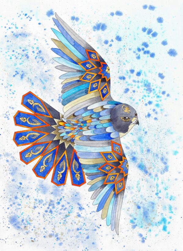 Feather Harmony Watercolor Painting - Image 7