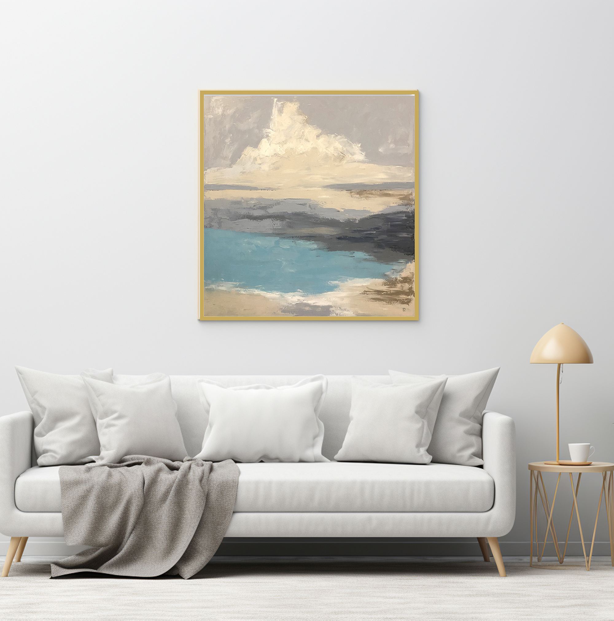 Abstract landscape acrylic painting Tatyana Bondareva