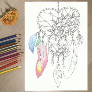 Dream Catcher Coloring Page