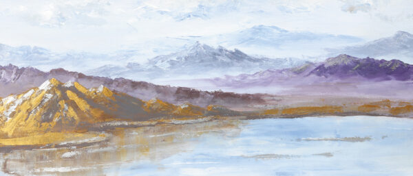 Abstract Mountains Painting - Image 2