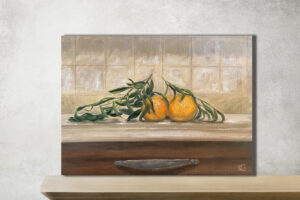 Tangerines oil painting by Tatyana Bondareva