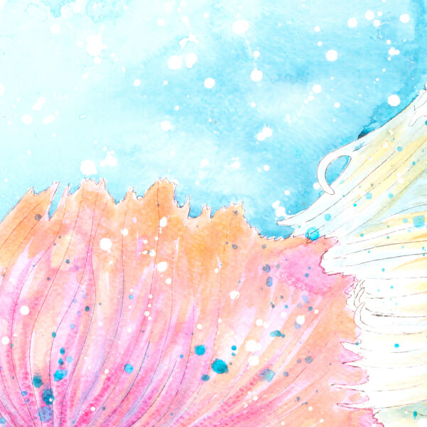 Betta Fish acrylic painting