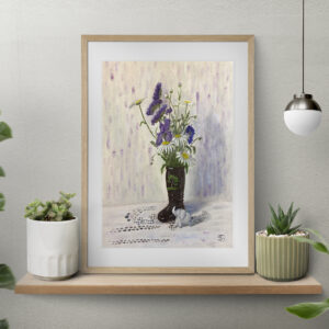 Summer field flowers oil paintings by Tatyana Bondareva