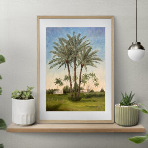 Egyptian Palm Trees oil painting by Tatyana Bondareva