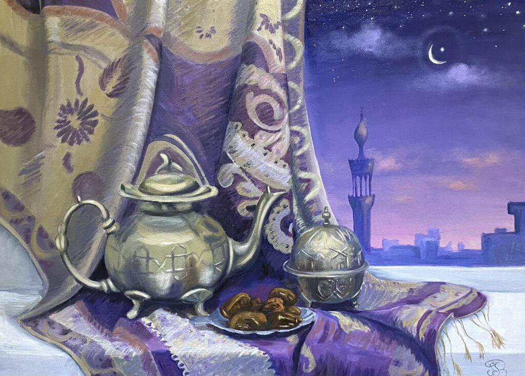 Oriental Still Life oil painting by Tatyana Bondareva