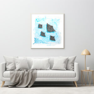 Spotted Stingray 1 acrylic painting by Tatyana Bondareva