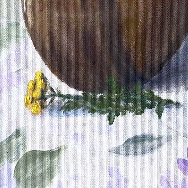 Tansy oil painting by Tatyana Bondareva