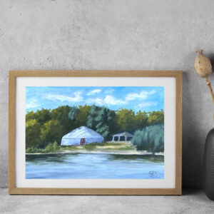 Kazakh Yurt oil painting by Tatyana Bondareva