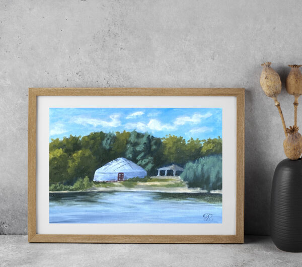 Kazakh Yurt oil painting by Tatyana Bondareva