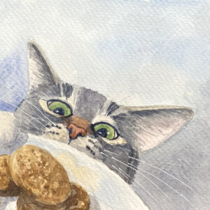 Cat painting Cookie Thief