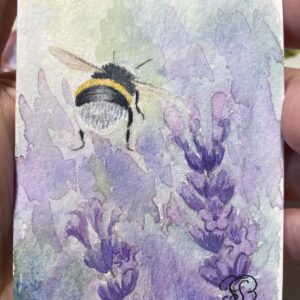 To Lavender ACEO card